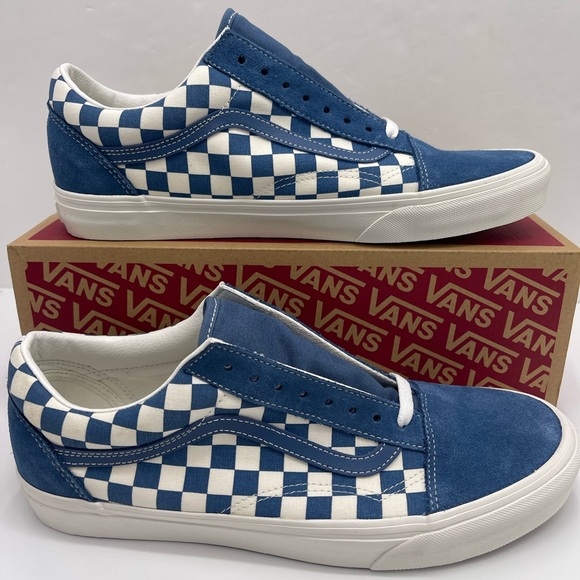 Vans Men’s Old SkoolCheckerboard Navy/WhiteVN000D7ZNUT Sneakers